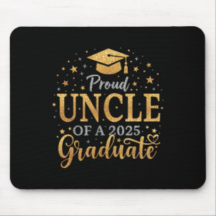 Funny Senior Proud Uncle Of A Cl Of 2025 Graduate Mouse Mat