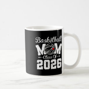 Funny Senior Sketll Mum Cl Of 2026 Graduation Coffee Mug