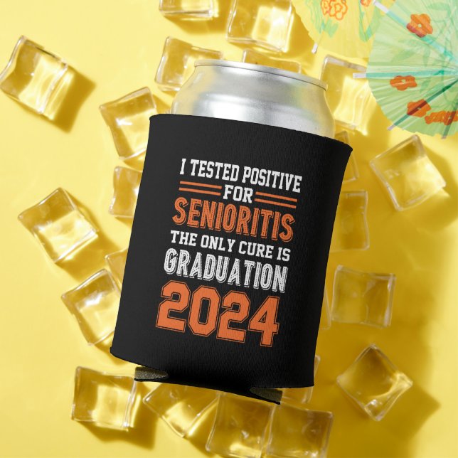 Funny Seniors Class Of 2024 Graduation 2024 Outfit Can Cooler (In Situ Summer)