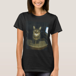 Funny Serious Gamer Cat Lovers Stud Kitty Cat Meme T-Shirt