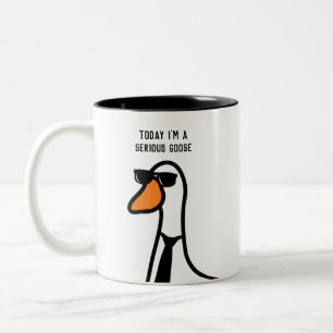 Funny Serious Goose Coffee Mug