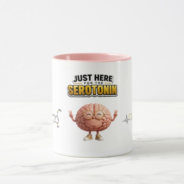 Funny Serotonin Brain Mug (Center)