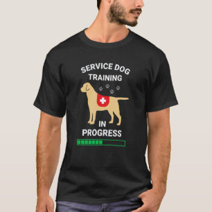 Funny Service Dog in Training Registered Trainer L T-Shirt