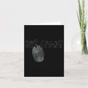 Funny Set Apart Psalm 43 Christian Cross Design  Card