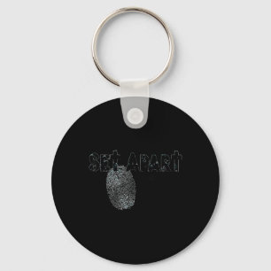 Funny Set Apart Psalm 43 Christian Cross Design Key Ring