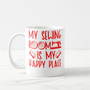 Funny Sewing Art For Men Women Quilting Sewing Mac Coffee Mug