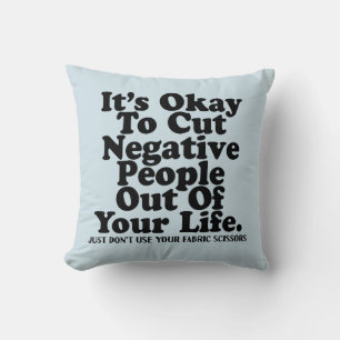 Funny Sewing Fabric Scissors Quote Quilter Sewist Cushion