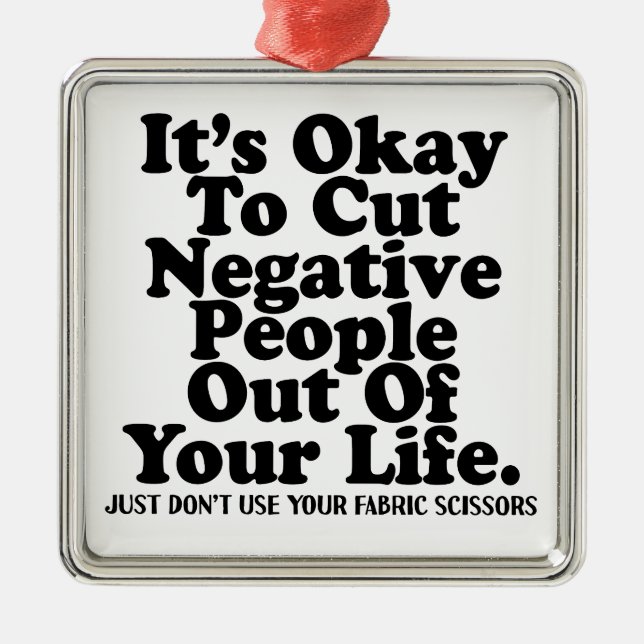 Funny Sewing Fabric Scissors Quote Quilter Sewist  Metal Tree Decoration (Front)