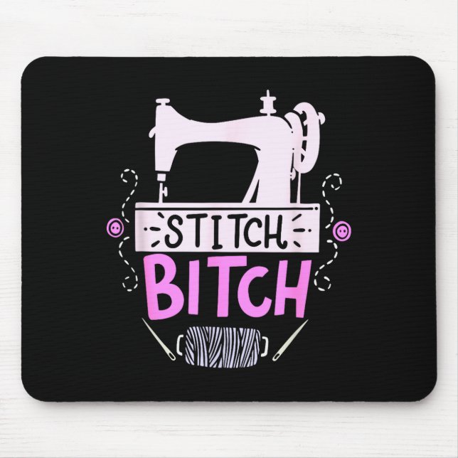 Funny Sewing Quilting Gift  Mouse Mat (Front)