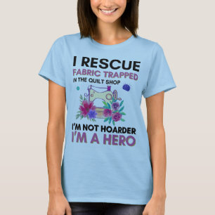 Funny Sewing Quote Vintage Floral Sewing Machine T-Shirt