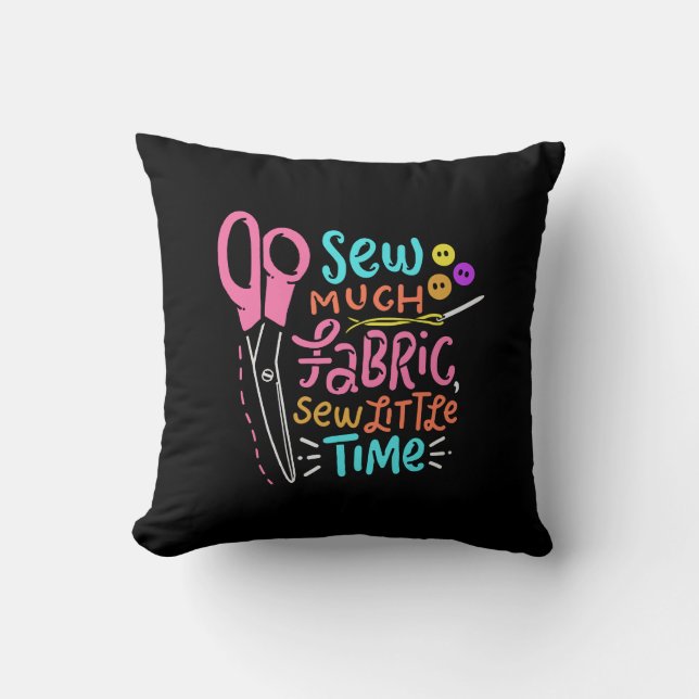Funny Sewing - Sew Much Fabric Cushion (Front)