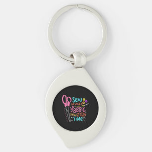 Funny Sewing - Sew Much Fabric Key Ring