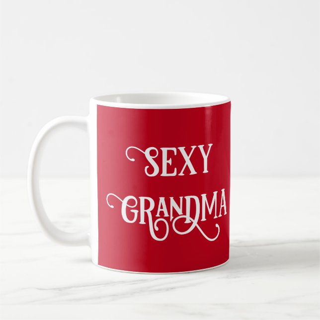 Funny Sexy Grandma Coffee Mug Gift (Left)