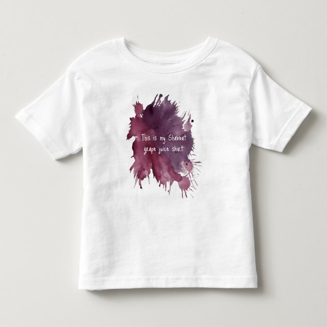 Funny Shabbat Grape Juice T-Shirt (Front)