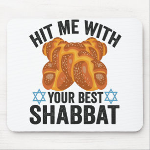 Funny Shabbat Jewish Holiday Hanukkah Humour Mouse Mat
