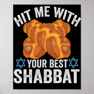 Funny Shabbat Jewish Holiday Hanukkah Humour Poster