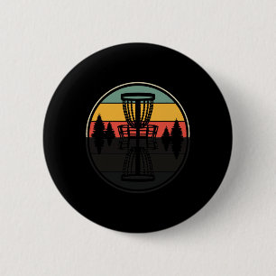 Funny Shade Design Vintage Retro Disc Golf Frisbee 6 Cm Round Badge