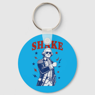 Funny Shake And Bake 4th Of July Couple Matching Key Ring