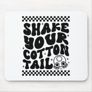 Funny Shake Your Cotton Tail Retro Cute Bunny East Mouse Mat