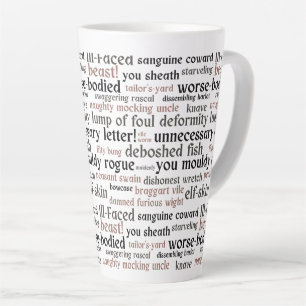 Funny Shakespeare Insult Classic Literature  Latte Mug
