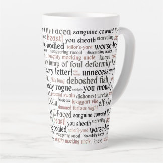 Funny Shakespeare Insult Classic Literature Latte Mug