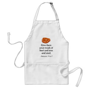 Funny Shakespeare Literary Kitchen Paleo Meat Standard Apron