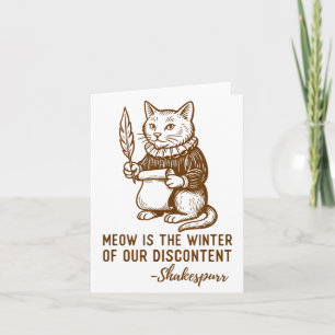 Funny Shakespeare Quote Cat Shakespurr  Card