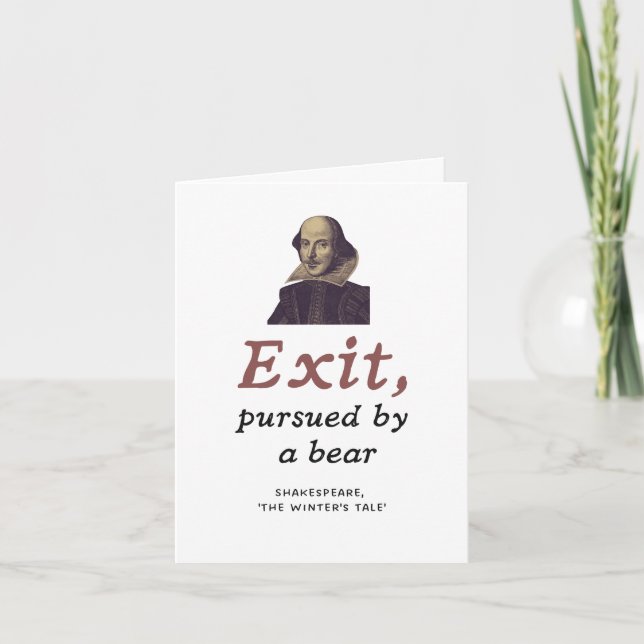 Funny Shakespeare Quote Theatre Meme Retirement Card (Front)