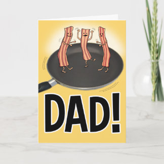 Funny Shakin' Your Bacon Father's Day Card