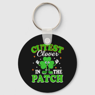 Funny Shamrock Cutest Clover In The Patch St Patri Key Ring