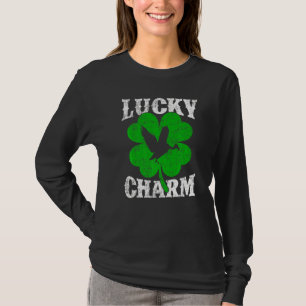 Funny Shamrock Leaf Lucky Charm Condor Bird St Pat T-Shirt