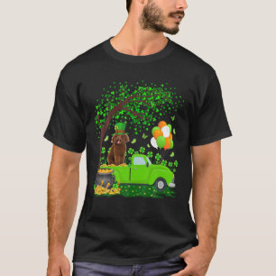 Funny Shamrock Leaf Toy Poodle Dog St Patricks Day T-Shirt