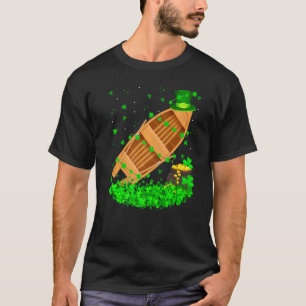 Funny Shamrock Leprechaun Hat Fishing Boat St Patr T-Shirt