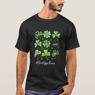Funny Shamrock Love Inspire Oncology Nurse St Patr T-Shirt