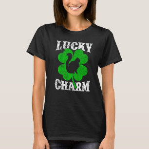 Funny Shamrock Lucky Charm Himalayan Cat St Patric T-Shirt