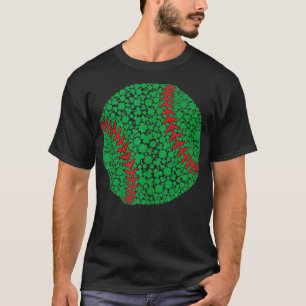 Funny Shamrock Softball Baseball Ball Saint Patric T-Shirt