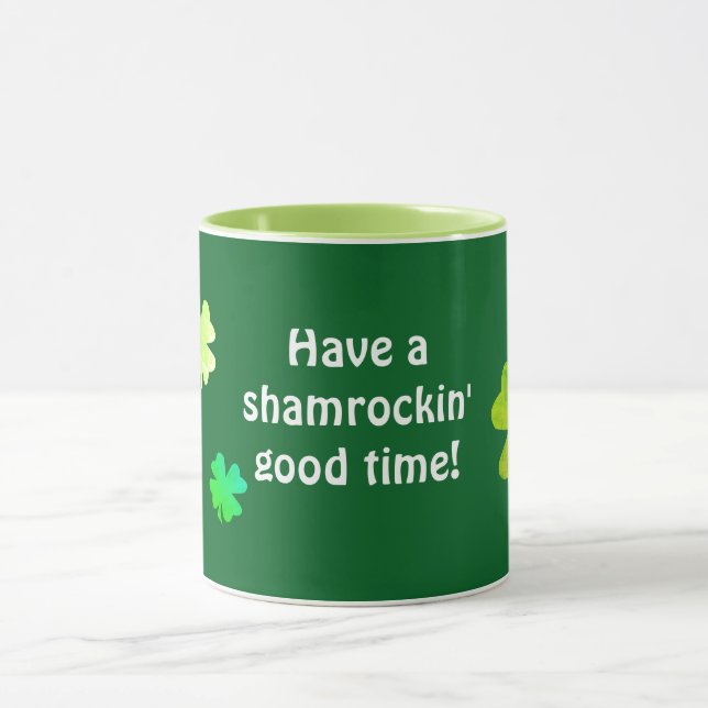 Funny Shamrocky St. Patrick Mug (Center)