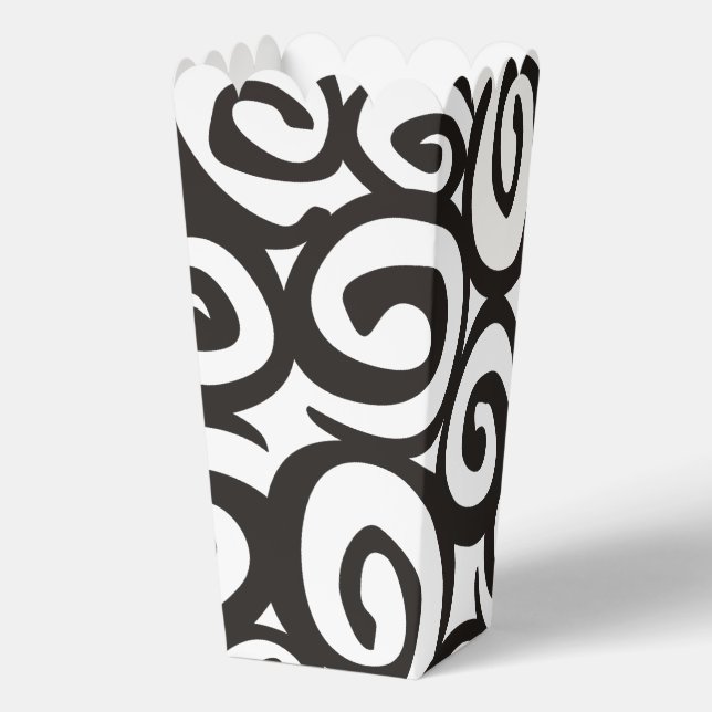 Funny Shapes pattern - coloured 12 Favour Box (Back)