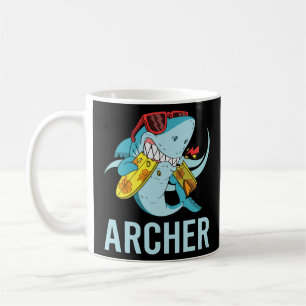 Funny Shark - Archer Name  Coffee Mug