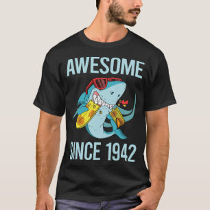 Funny Shark - Awesome Since 1942 T-Shirt