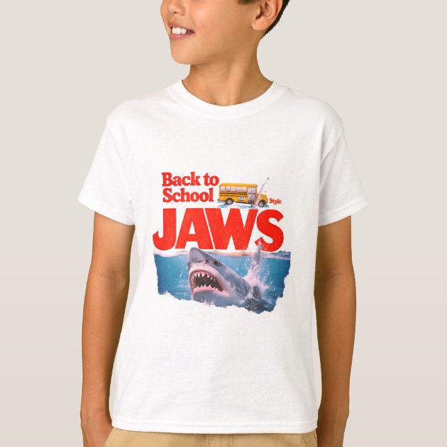 Funny Shark Back to School Jaws Inspired Shirt (Front)
