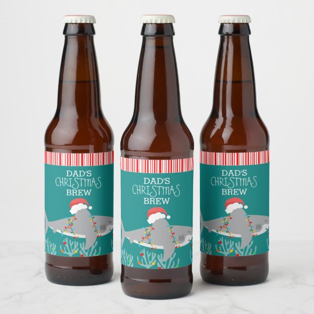 Funny Shark Beer Labels (Bottles)