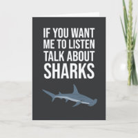 Funny Shark Cards Fun Ocean Humour Lover