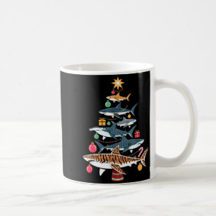 Funny Shark Christmas Tree  Coffee Mug