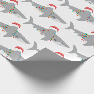 Funny Shark Christmas Wrapping Paper