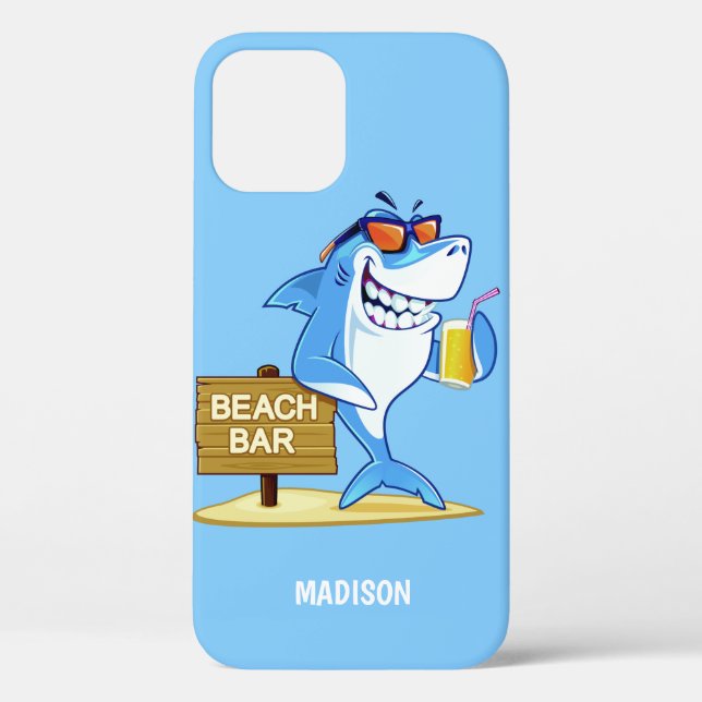 Funny Shark custom name phone cases (Back)