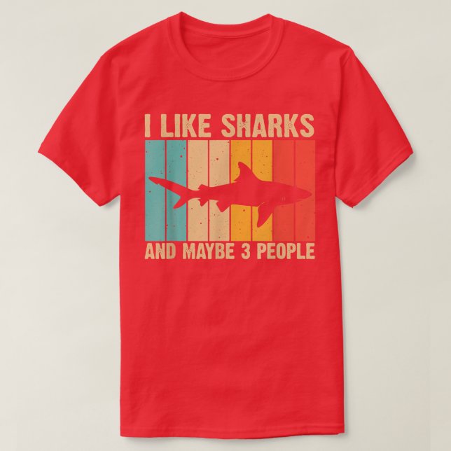 Funny Shark Design For Kids Men Women Animal Shark T-Shirt (Design Front)