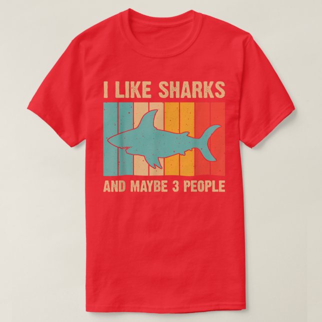 Funny Shark Design For Kids Men Women Animal Shark T-Shirt (Design Front)