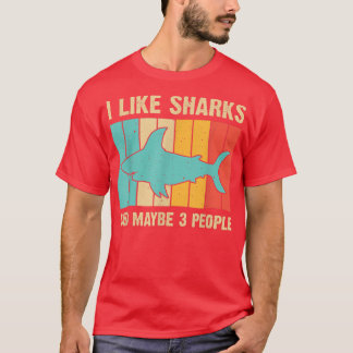 Funny Shark Design For Kids Men Women Animal Shark T-Shirt