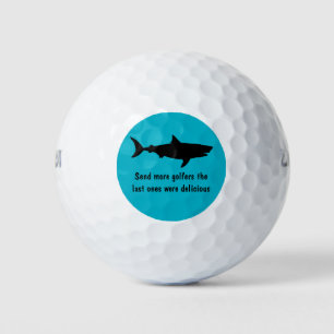 Funny Shark Design Golf Balls